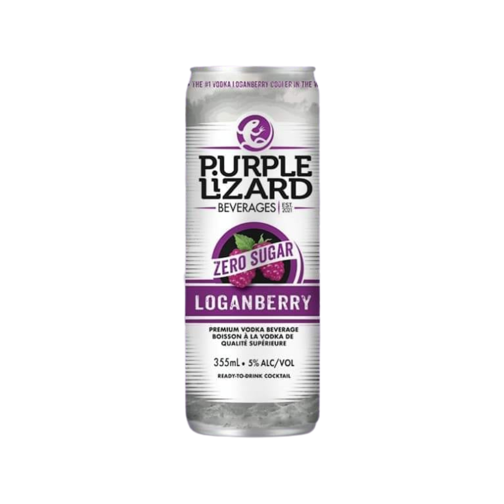 Purple Lizard Zero Sugar 355ml | The Bootlegger Bar & Grill